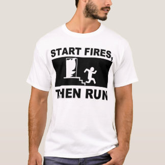 T-shirt Commencez les feux, puis la course