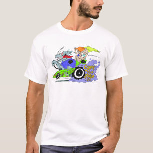 T-shirt Commencez votre rhinocéros emballer le rat Fink