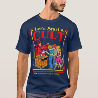 T-shirt Commençons un culte Satanic Vintage Horror Edgy