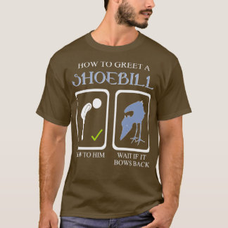 T-shirt Comment accueillir la cigogne de chaussures Art Af