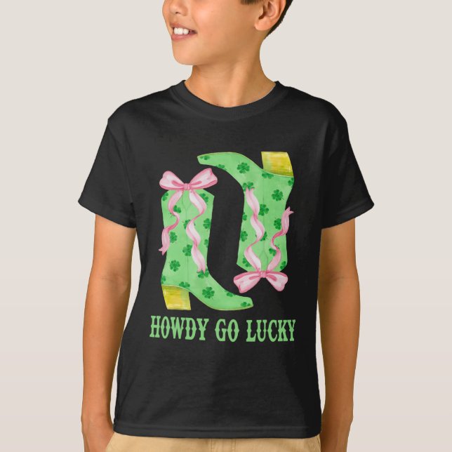 T-shirt Comment aller Lucky Boot Jour de la Saint Patrick  (Devant)