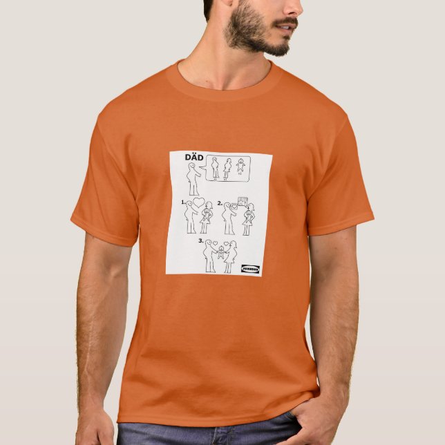 T-shirt Comment assembler une feuille d'instructions pour  (Devant)