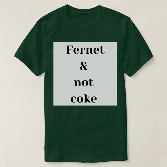 T-shirt Comment boire du fernet (Design devant)