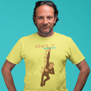 T-shirt Comment ça va accrocher le mignon singe graphique