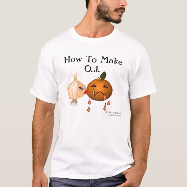T-shirt Comment faire le jus d'orange (Devant)