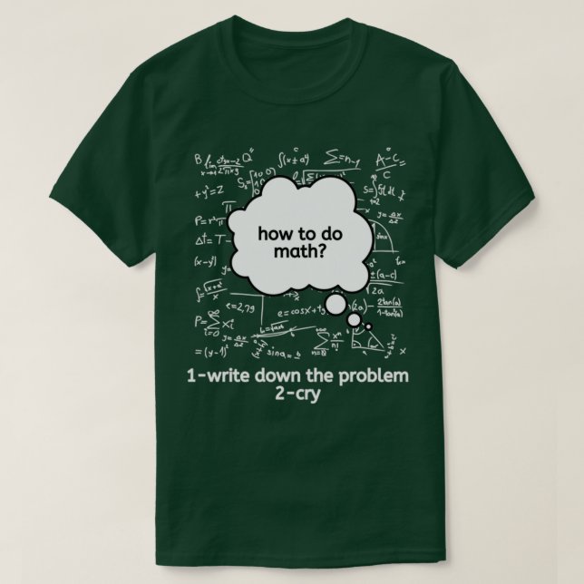T-shirt comment faire maths 4 1 (Design devant)