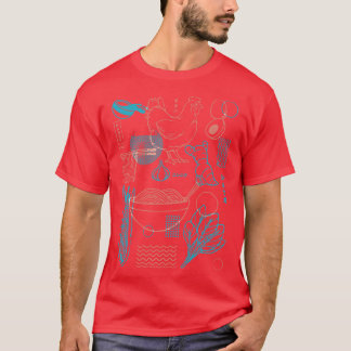 T-shirt Comment faire Ramen Recette Japonaise Design Minim