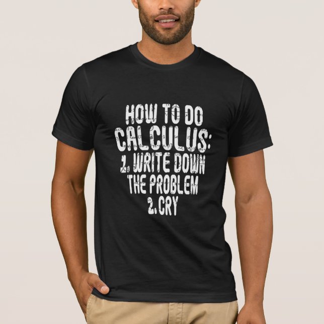 T-shirt Comment faire un mème de calcul drôle humour d'étu (Devant)