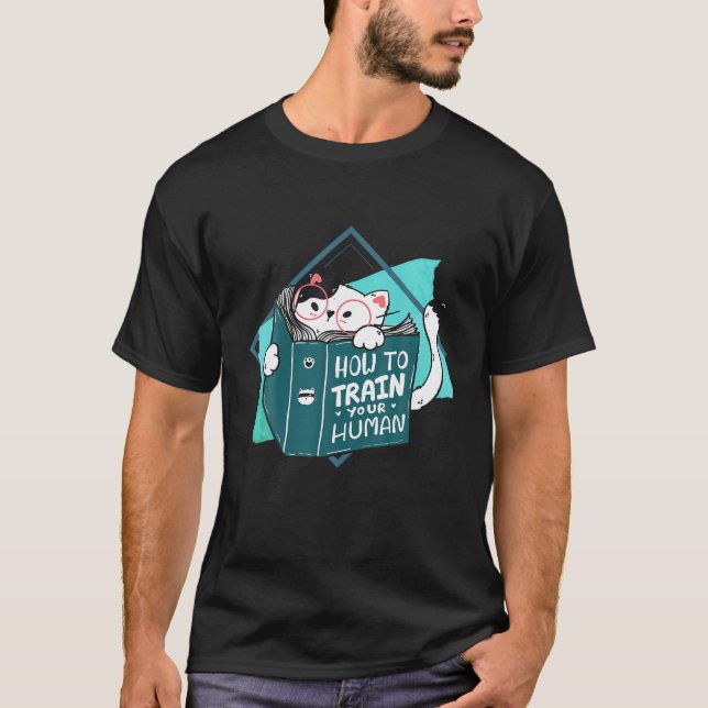 T-shirt Comment former votre chat humain Kitten Kitty Anim (Devant)