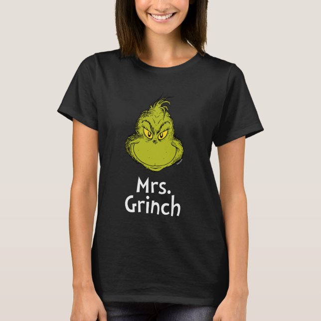 T-shirt Comment Grinch a volé Noël | Mme Grinch (Devant)