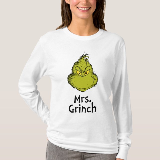 T-shirt Comment Grinch a volé Noël | Mme Grinch (Devant)