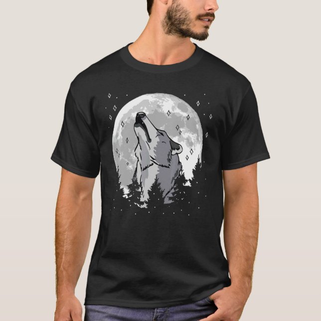 T-shirt Comment hurler au loup de lune 2 (Devant)