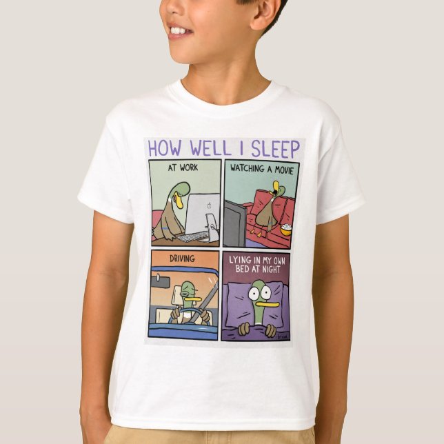 T-shirt Comment je dors (Devant)