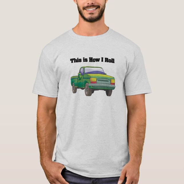 T-shirt Comment je roule (Camionnette) (Devant)