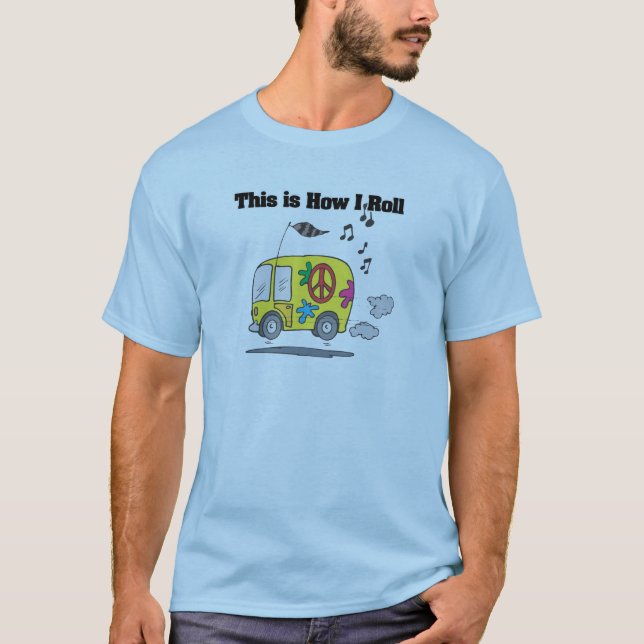T-shirt Comment je roule (Hippie Van) (Devant)