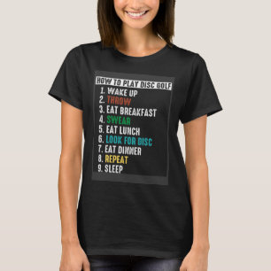 T-shirt Comment Jouer Disc Golf Frisbee Folf Disc Golfing