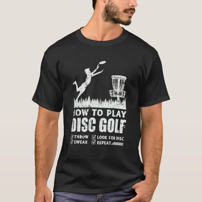 T-shirt Comment jouer Disc Golf Frisbee Golf (Devant)