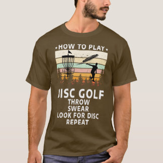T-shirt Comment Jouer Disque Golf Drôle Disque Lover