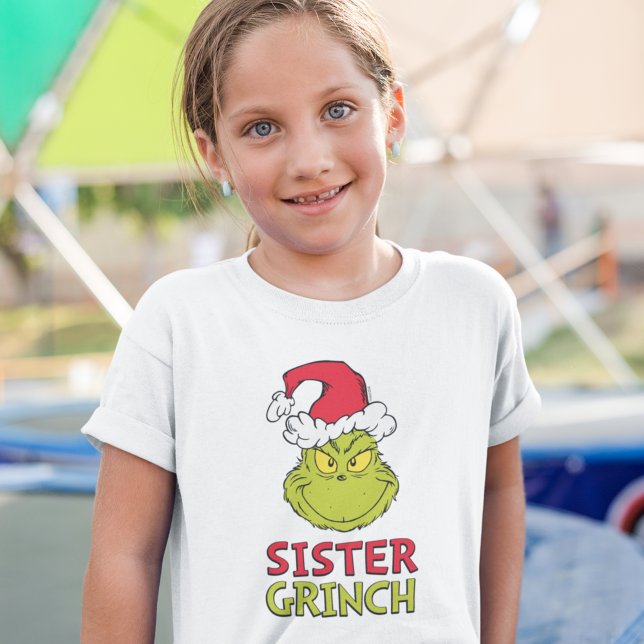 T-Shirt Comment le Grinch a volé Noël | Sœur Grinch (Créateur téléchargé)