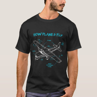 T-shirt Comment les avions volent drôle Aviation Cadeau RC