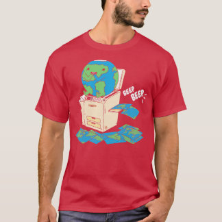 T-shirt Comment les cartes sont faites amusant Globe sur l