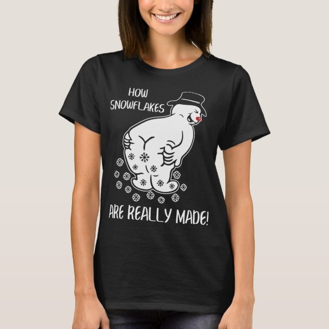 T-shirt Comment Les Flammes De Neige Sont Vraiment Frappée (Devant)
