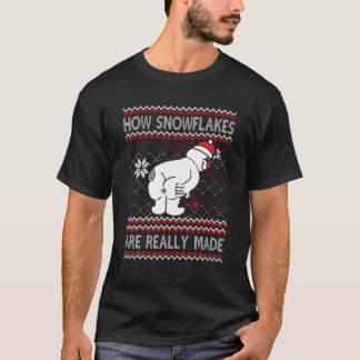 T-shirt Comment les flocons de neige sont vraiment fait Sn