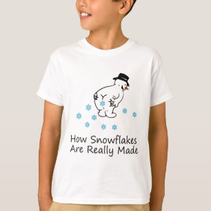 T-shirt Comment les flocons de neige sont vraiment faits N