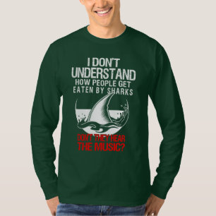 T-shirt Comment les gens sont-ils mangés par les requins e