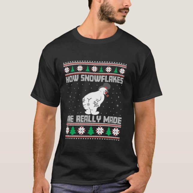 T-shirt Comment Les Snowflakes Sont Vraiment Fabriqués Lai (Devant)