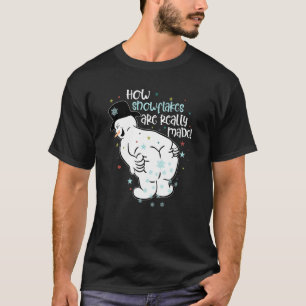 T-shirt Comment Les Snowflakes Sont Vraiment Rendu Snowman