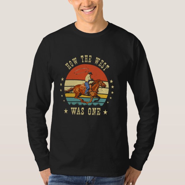 T-shirt Comment l'Occident a été un premier Rodéo Annivers (Devant)