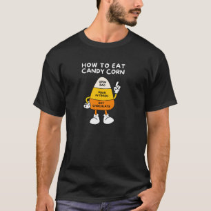 T-shirt Comment Manger Candy Corn Crew Lover Drôle Hallowe