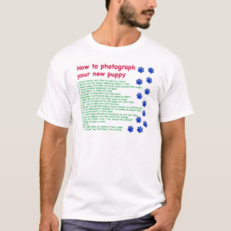 T-shirt Comment photographier votre nouveau chiot