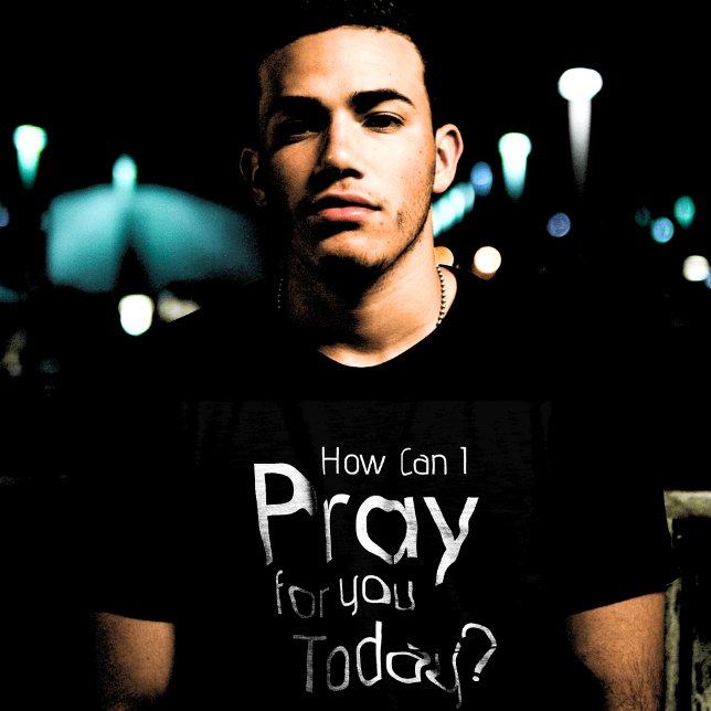 T-shirt Comment puis-je prier pour vous aujourd'hui christ (How Can I Pray for you Today? Ministry Tshirts)