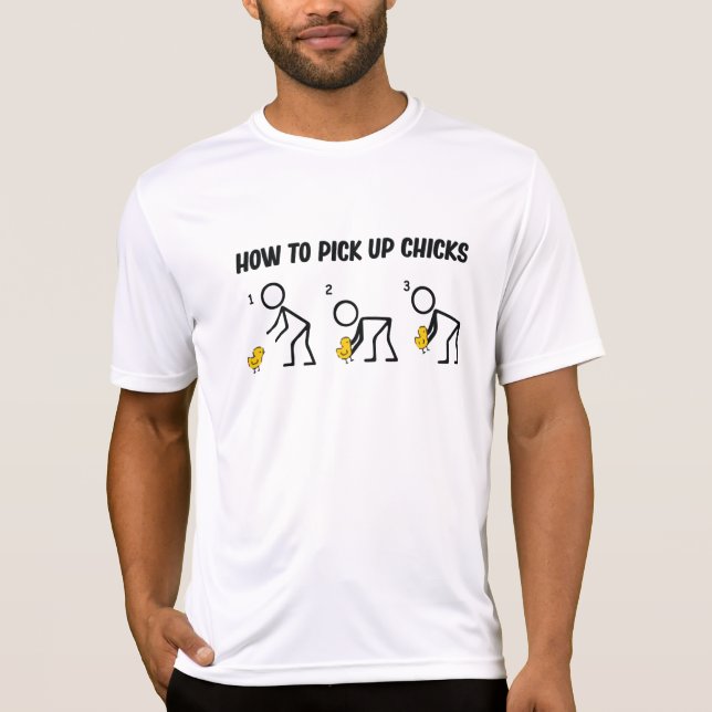 T-shirt Comment Ramasser Les Poussins (Devant)