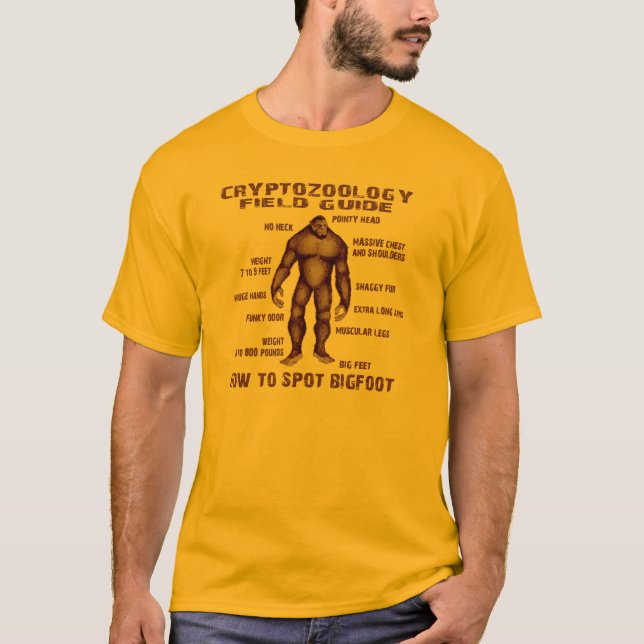 T-shirt COMMENT REPÉRER BIGFOOT - guide de champ de (Devant)