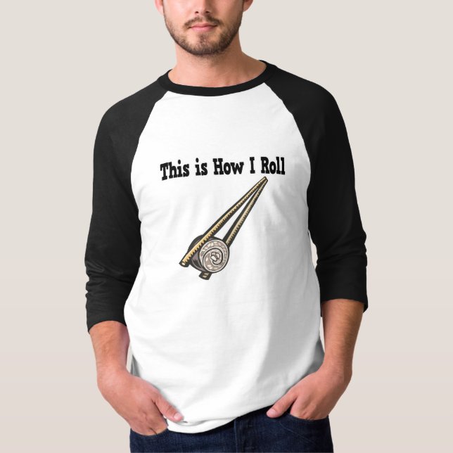 T-shirt Comment rouler le rouleau de riz sushi (Devant)