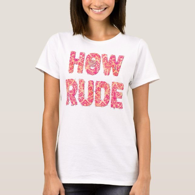 T-shirt Comment Rude (Devant)