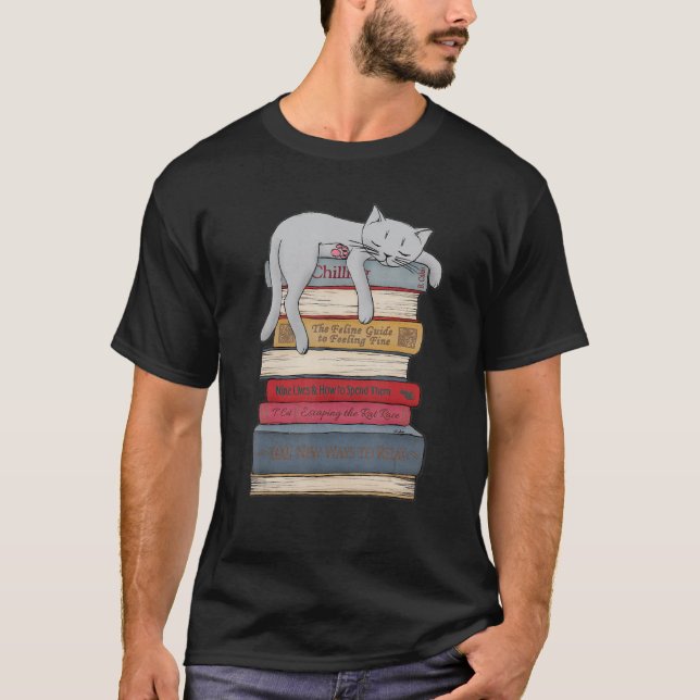 T-shirt Comment se détendre comme un chat Propriétaire de  (Devant)