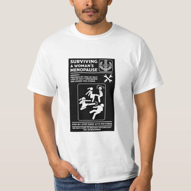 T-shirt Comment Survivre À La Ménopause (Devant)