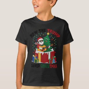 T-shirt Comment Trump a sauvé Noël et le Christ des Fêtes