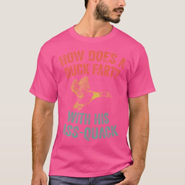 T-shirt Comment Un Canard Pousse-T-Il Un Canard Drôle Pour (Devant)