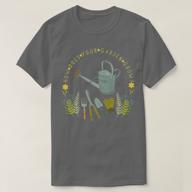 T-shirt Comment votre jardin grandit-il 6 (Design devant)