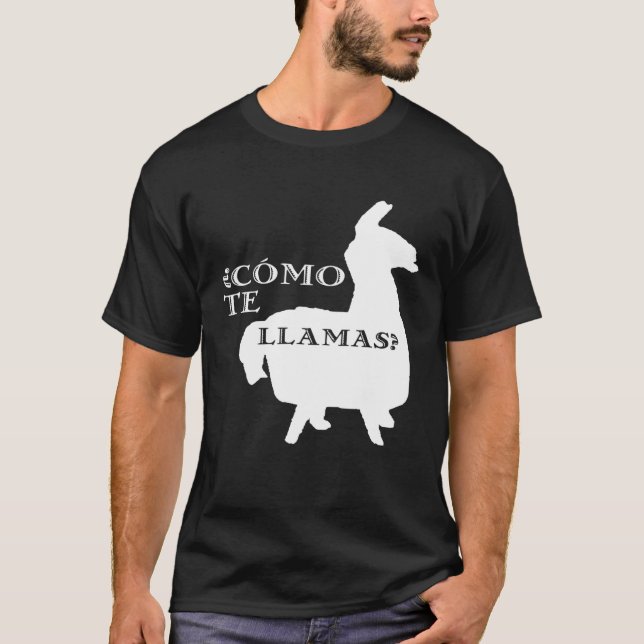 T-shirt Comment vous appelez-vous Professeur d'espagnol Él (Devant)