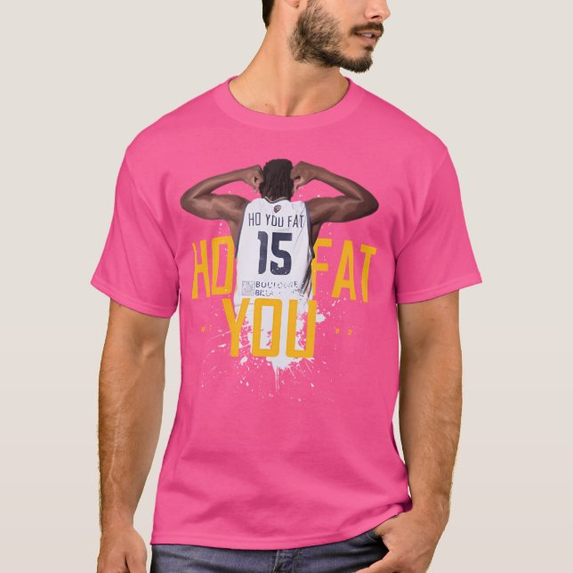T-shirt Comment vous le joueur de basketball gras (Devant)