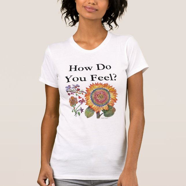 T-shirt Comment vous sentez le tournesol de séance (Devant)