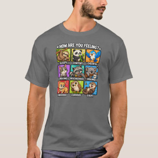 T-shirt Comment vous sentez-vous? Humeurs animales