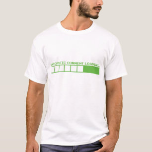 T-shirt commentaire sarcastique chargeant l'humour nerd de