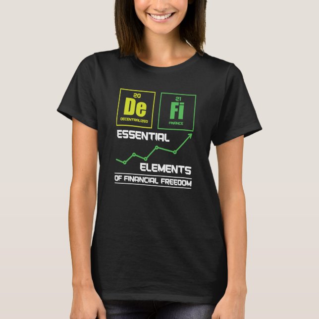 T-shirt Commerçant Crypto Monnaie Décentralisée Finance (Devant)